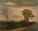 Theo Champion, Ohne Titel (Spaziergänger), 1930, Öl auf Leinwand