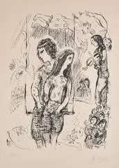 Marc Chagall, Le grand Cirque, 1971, Lithografie auf Arches (Wasserzeichen)