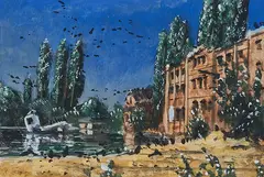 Markus Matthias Krüger, "Klein-Eden", 2010, Acryl auf Velin