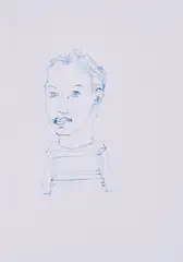 Ohne Titel by Stephan Balkenhol, 1989, Tinte auf Velin, sold Jan 2022