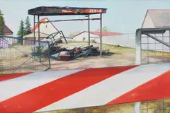 Jens Hausmann, "Kebab", 2008, Öl auf Leinwand