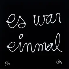 Es war einmal by Ben Vautier, 2019, Plexiglasrelief, sold Mar 2022