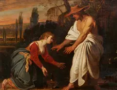 Flämische Schule, Noli me tangere, Öl auf Holz