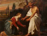 Flämische Schule, Noli me tangere, Öl auf Holz