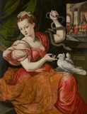 Frans Floris, Allegorie der Unschuld und der Besonnenheit, Öl auf Holz