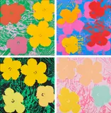 Aus: Flowers by Andy Warhol, 1970, Jeweils Farbserigrafie auf Karton, sold Oct 2021