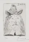 Pablo Picasso, Portrait d'un Bourgeois hollandais, 1968, Radierung auf Velin