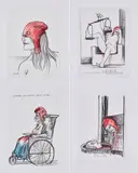 Tomi (Jean-Thomas) Ungerer, Liberté, égalité, éternité, 1989, Mappen mit 12 Farbserigrafien auf Velin
