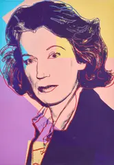 Andy Warhol, Mildred Scheel, 1980, Farbserigrafie mit Diamantenstaub auf Velin