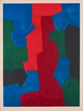 Composition by Serge Poliakoff, Ca. 1969, Farblithografie auf Arches (Wasserzeichen), sold Oct 2021