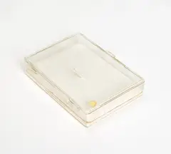Günther Uecker, Traffic Paint, 1966, Holz, in das ein Nagel geschlagen wurde, in Farbe für Straßenmarkierungen getaucht. Mit Buch von Willoughby Sharp, in Plexiglasbox