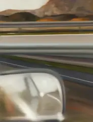 Jens Hausmann, "Autobahn I", 2001, Öl auf Leinwand