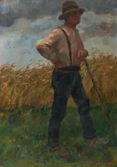 Karl Krummacher, Ohne Titel (Bauer), 1904, Öl auf Leinwand