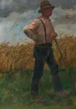 Karl Krummacher, Ohne Titel (Bauer), 1904, Öl auf Leinwand