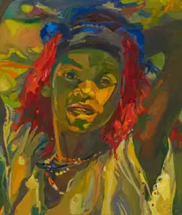 Ruth Baumgarte, The African III, 2001, Öl auf Leinwand
