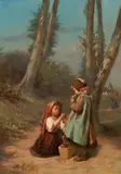 Joseph Athanase Aufray, Auktion 479, Los 73, Öl auf Holz