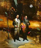 Radu Belcin, "Moon Hunters", 2021, Öl auf Leinwand