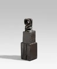 Ohne Titel by A. R. Penck, 1994, Bronze, dunkelbraun patiniert, sold Dec 2021
