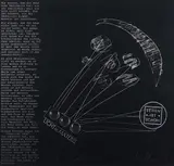 Adolf Luther, Ohne Titel, 1976, Linsen, collagiert auf Farbserigrafie auf Karton