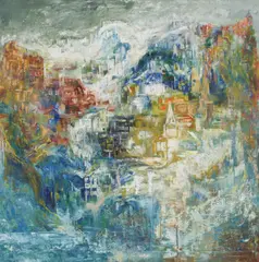 Walter Nessler, Ohne Titel, 1985, Öl auf Leinwand
