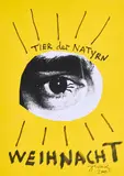 Jonathan Meese, "Weihnacht", 2005, Collage und Faserstift auf gelbem Papier