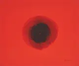 Otto Piene, Die Sonne von Gelsenkirchen, 1964, Farbserigrafie auf leichtem Karton