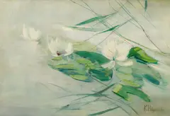 Karl Hagemeister, Seerosen, Um 1902, Öl auf Leinwand