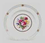 Kpm, Teller mit Blumenbouquet