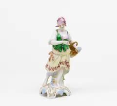 Allegorie 'Das Wasser' by Kpm, Porzellan, farbig und gold staffiert, sold Oct 2012