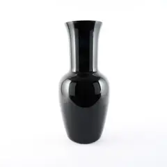 Venini, Große Vase 'Opalino', Tiefviolettes Glas.