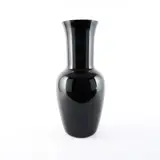 Venini, Große Vase 'Opalino', Tiefviolettes Glas.