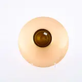 Venini, Schale 'Anni Trenta', Opalino-Glas, unterfangen in Weiß und Rosa, aufgeschmolzene gerissene Goldfolie.