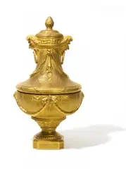 Prunkvase Als Ehrengeschenk der Kaiserin Augusta by Kpm, Porzellan, gold staffiert und radiert, sold May 2014