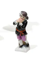 Allegorie 'Januar' by Kpm, Porzellan, farbig staffiert, sold Nov 2013