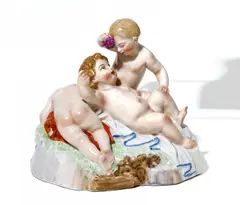 Allegorie 'Der Herbst' by Frankenthal, Porzellan, farbig staffiert, sold May 2014