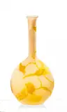 Émile Gallé, Kleine Soliflore mit Lotusblumen, Farbloses Glas, milchig weiß und rosa hinterfangen