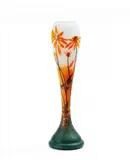 Cristallerie Daum, Keulenvase mit Blumendekor