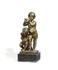Peter Breuer, Musizierende Knaben, Bronze