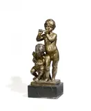 Peter Breuer, Musizierende Knaben, Bronze