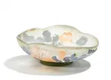 Émile Gallé, Kleine Schale mit Horrtensiendekor, Farbloses Glas, milchig weiß und rosa hinterfangen