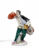 Bauer mit Krug by Meissen, Porzellan, farbig und gold staffiert, sold May 2015