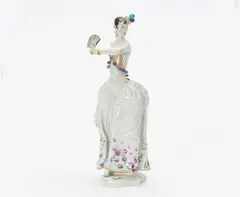 Spanische Tänzerin by Meissen, Porzellan, farbig und gold staffiert, sold Jan 2015