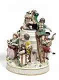 Große Weinlese by Meissen, Porzellan, farbig und gold staffiert, sold May 2015