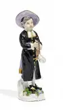 Kleiner Priester by Meissen, Porzellan, farbig staffiert, sold May 2015