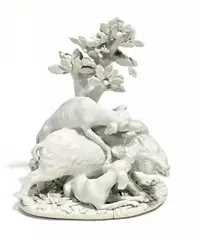 Sauhatz by Meissen, Porzellan, weiß, sold May 2015