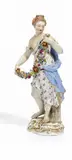 Allegorie 'Der Frühling' by Meissen, Porzellan, farbig und gold staffiert, sold May 2015