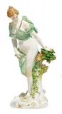 Quellennymphe by Meissen, Porzellan, farbig und gold staffiert, sold Nov 2015