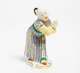 Kleiner Chinese by Nymphenburg, Porzellan, farbig und gold staffiert, sold Jan 2016