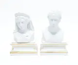 Kpm, Kleine Büsten Wilhelm und Luise von Preussen, Bisquitporzellan