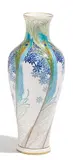 Sèvres, Vase mit Pfauenfederdekor